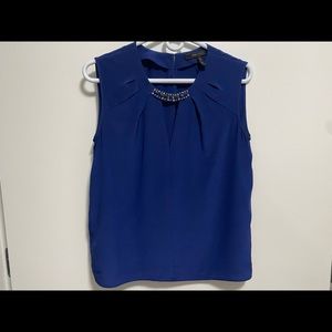 BCBGMaxazria Lauren Silk Embellished Top